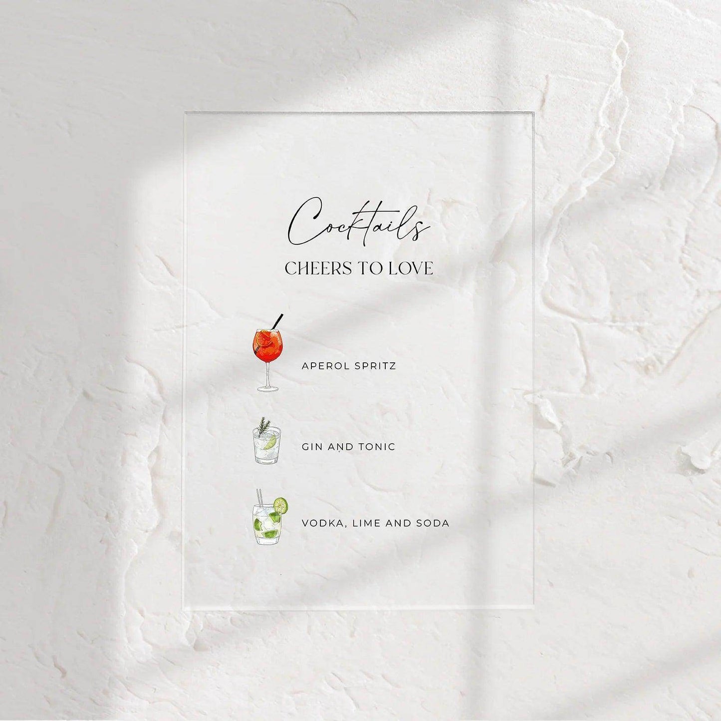 Modern Bar Sign - Chloe 1 - Wedding Signs