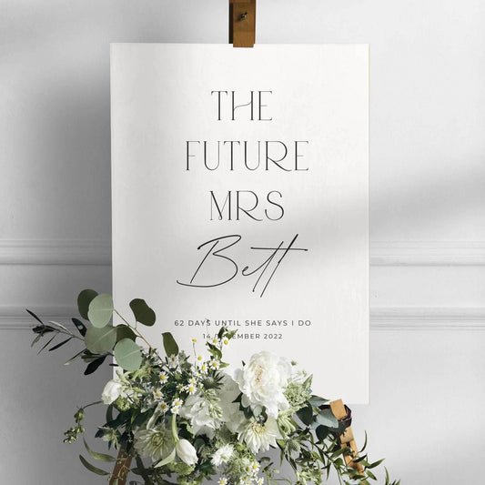 Modern Bridal Shower Welcome Sign - Jessica 1 - Wedding Signs