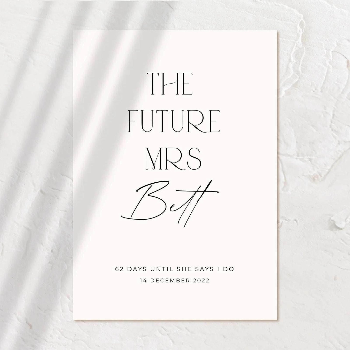 Modern Bridal Shower Welcome Sign - Jessica 1 - Wedding Signs