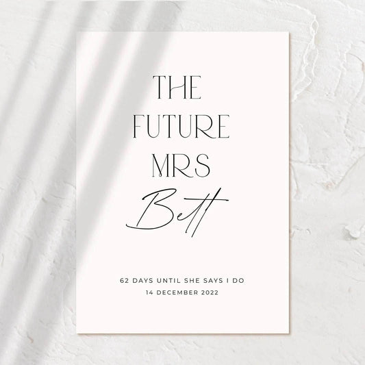 Modern Bridal Shower Welcome Sign - Jessica 1 - Wedding Signs