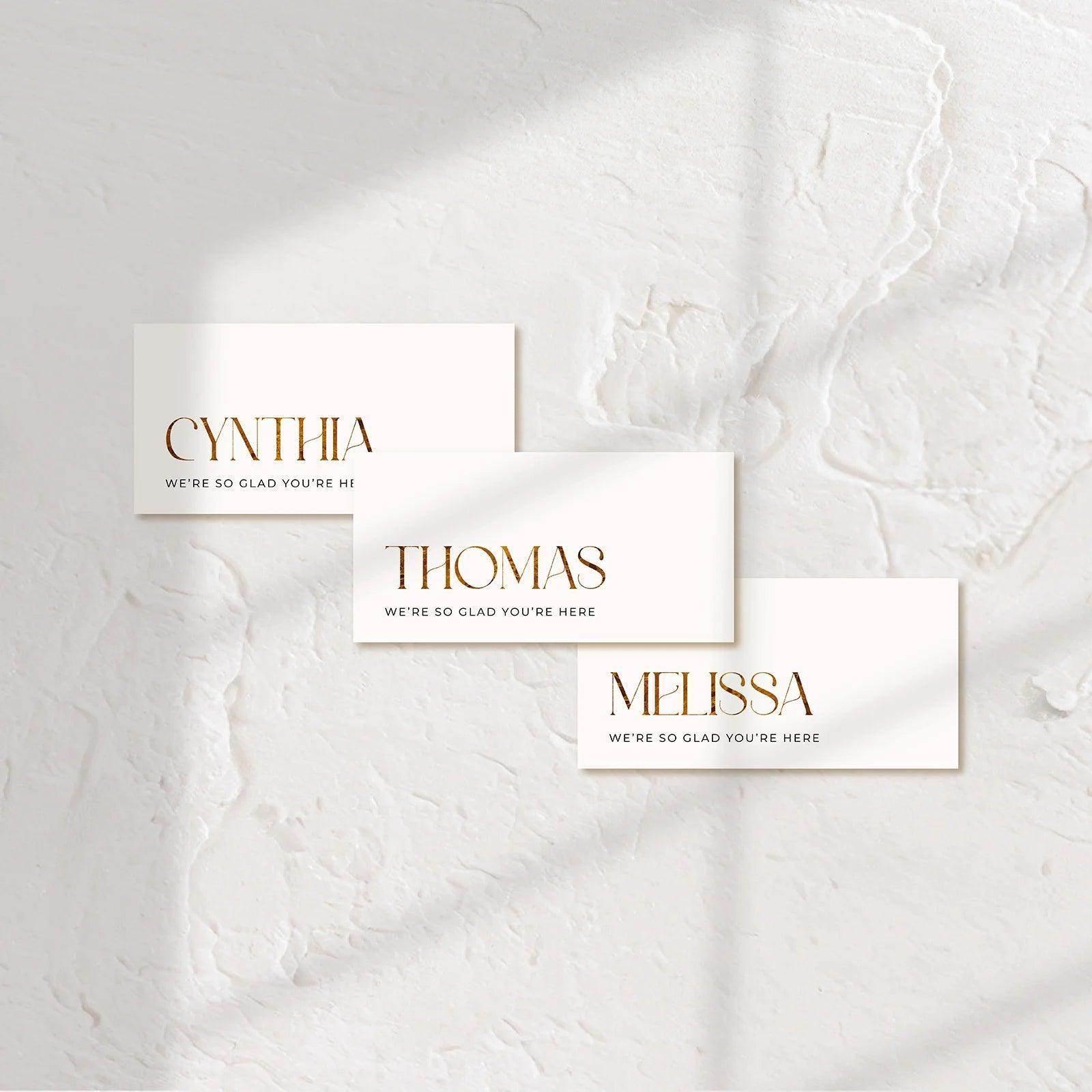 Modern Place Cards - Ariana 1 - Wedding Signs