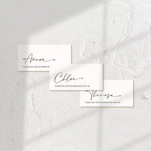 Modern Place Cards - Chloe 1 - Wedding Signs