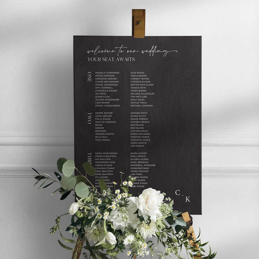 Modern Seating Chart - Chloe 2 - Wedding Signs