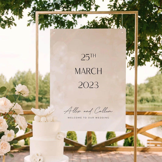 Modern Welcome Sign - Allix - Wedding Signs