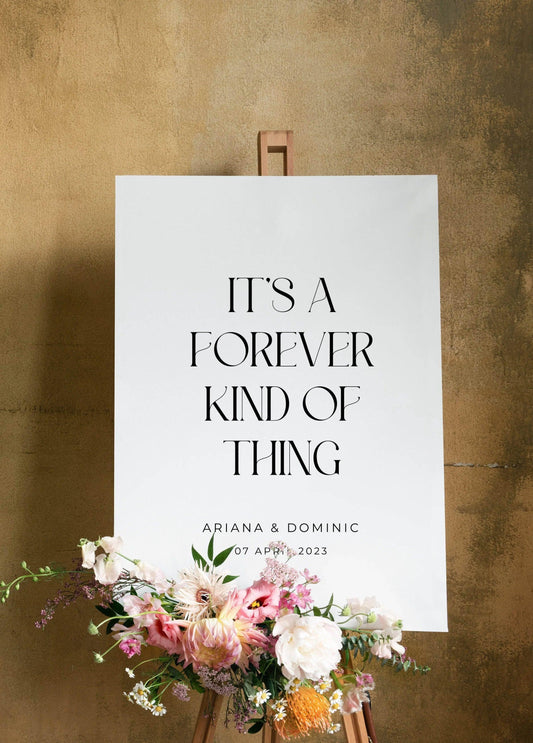 Modern Welcome Sign - Ariana 2 - Wedding Signs