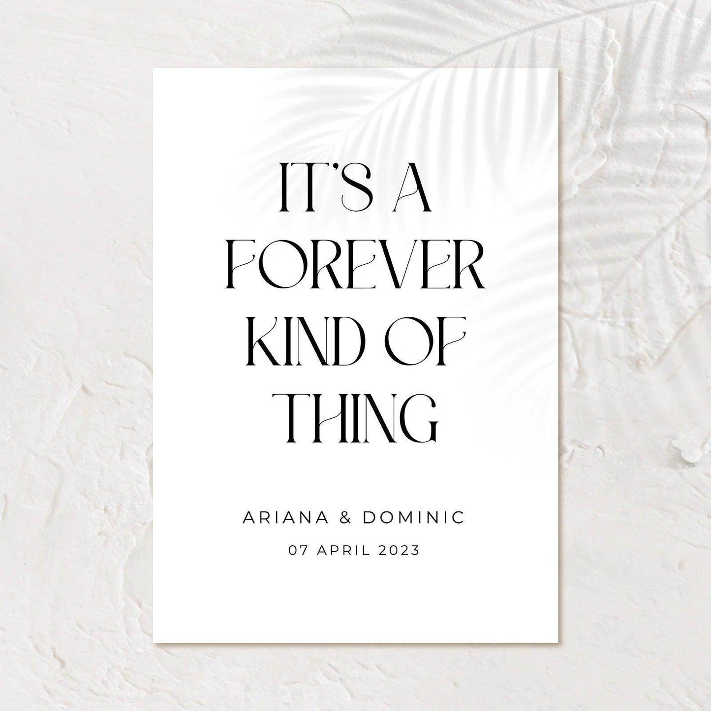 Modern Welcome Sign - Ariana 2 - Wedding Signs