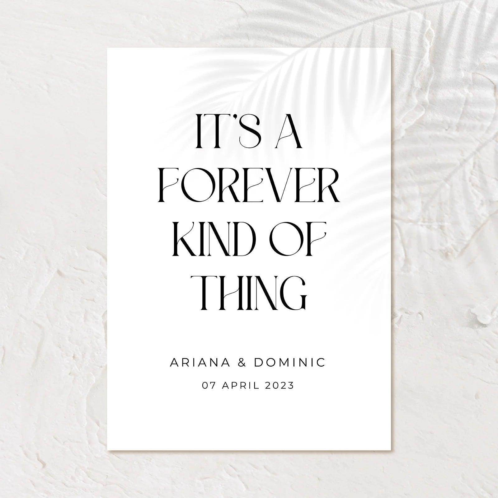 Modern Welcome Sign - Ariana 2 - Wedding Signs