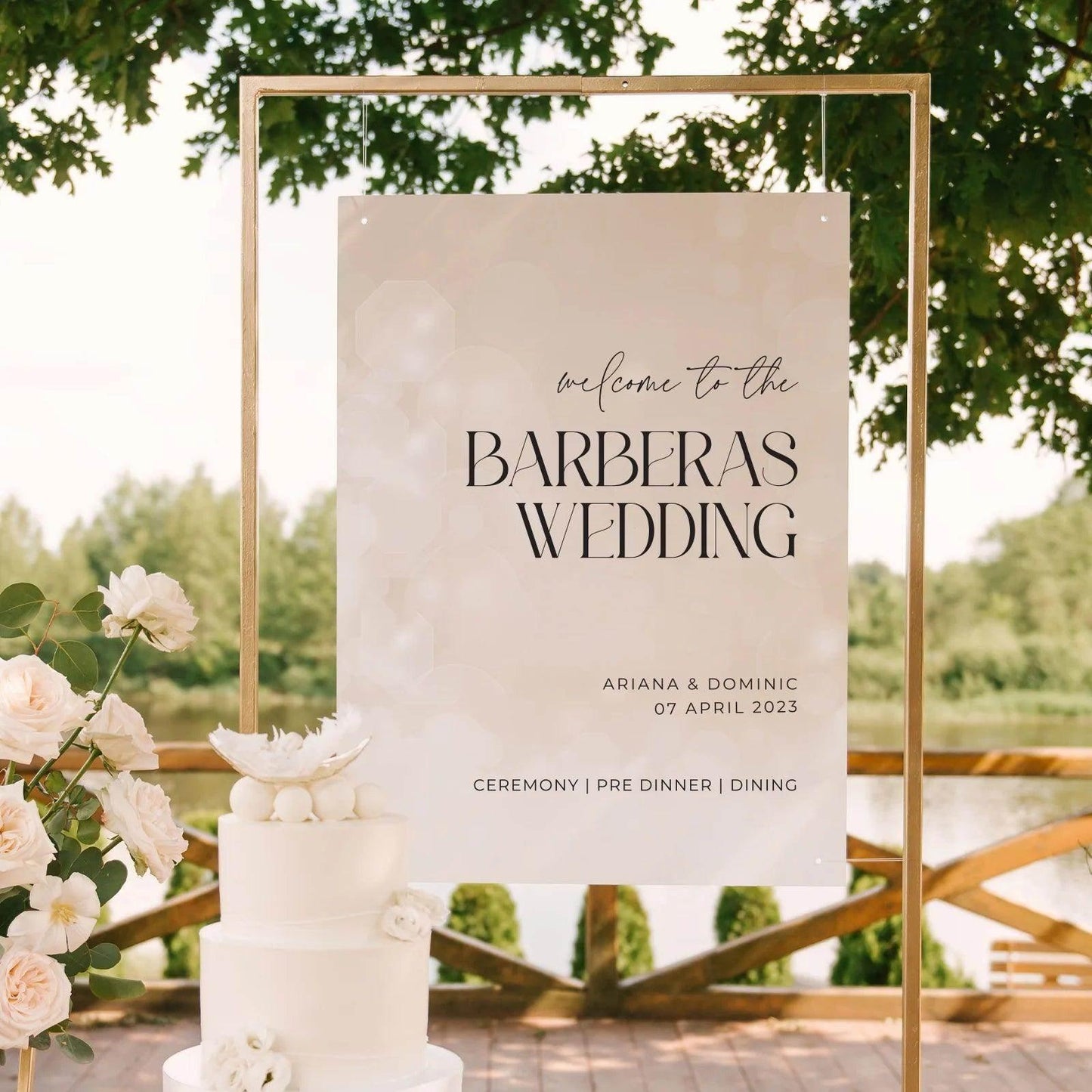 Modern Welcome Sign - Ariana 4 - Wedding Signs
