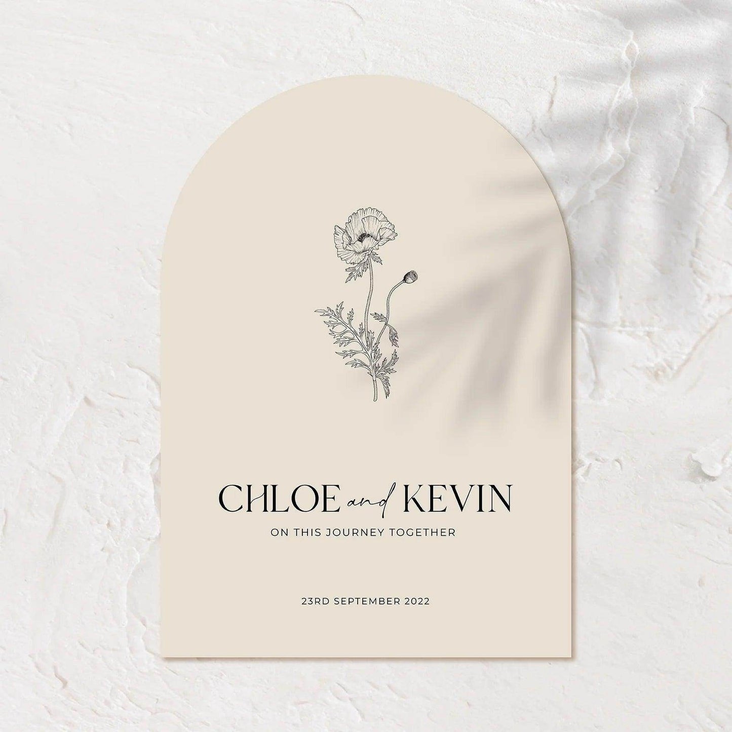 Modern Welcome Sign - Chloe 1 - Wedding Signs
