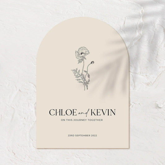 Modern Welcome Sign - Chloe 1 - Wedding Signs