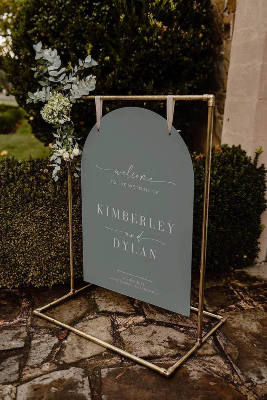 Modern Welcome Sign - Kimberley - Wedding Signs