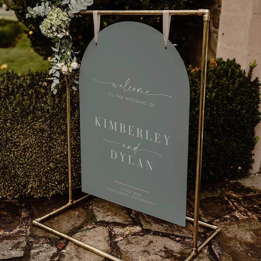 Modern Welcome Sign - Kimberley - Wedding Signs