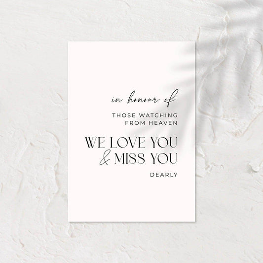 Personalised Small Wedding Signs - Ariana 4 - Wedding Signs