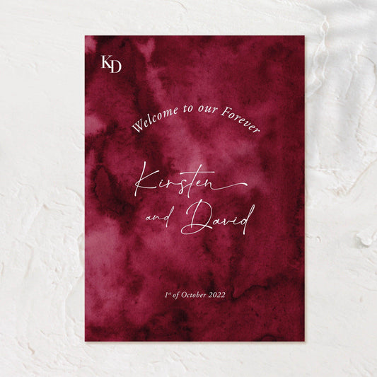 Personalised Welcome Sign - Kirsten - Wedding Signs