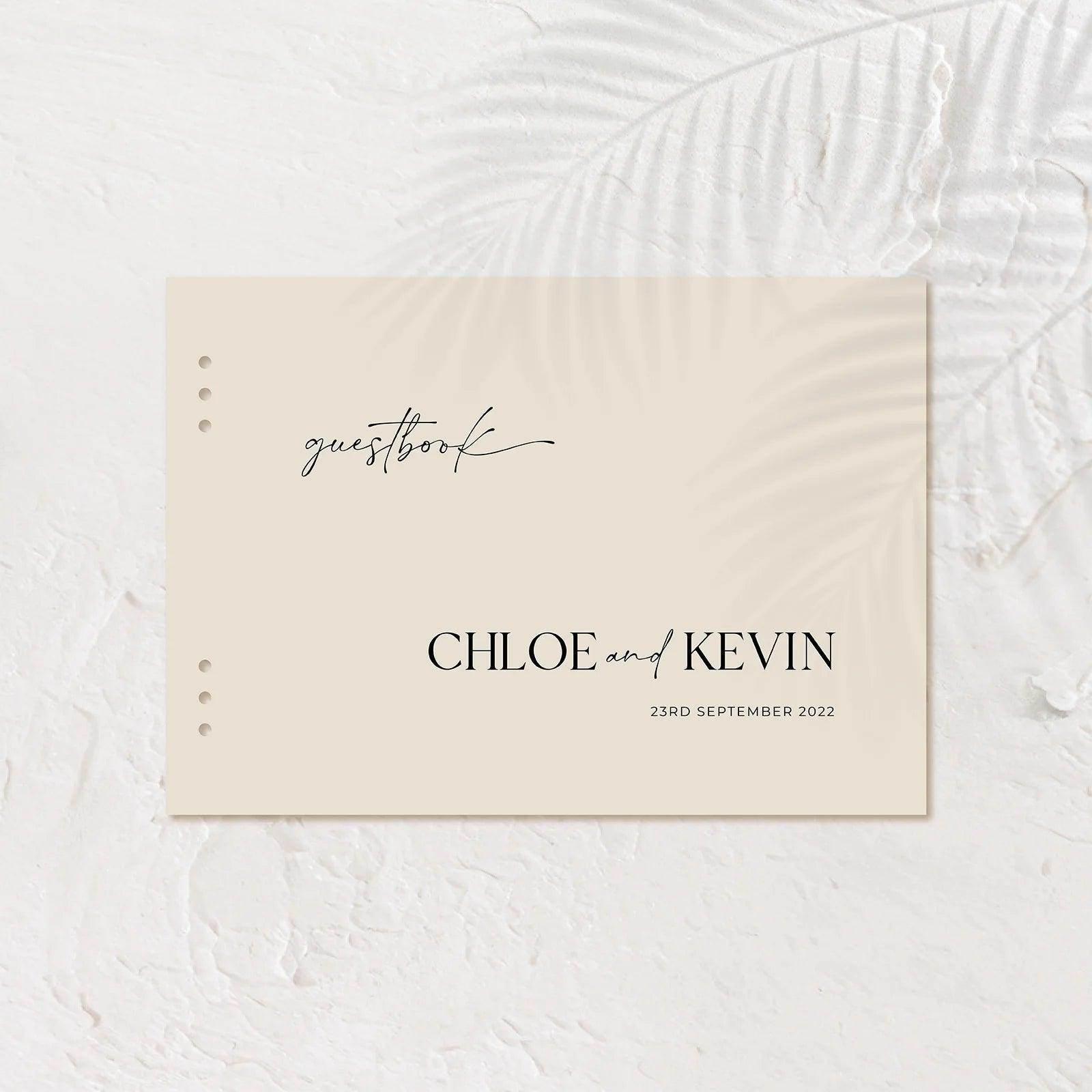 Sophisticated Acrylic Guest Book - Chloe 2 - Wedding Signs