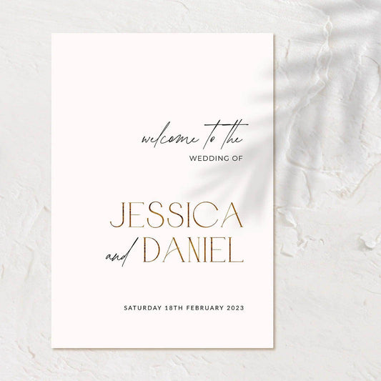 Sophisticated Wedding Sign - Jessica 1 - Wedding Signs