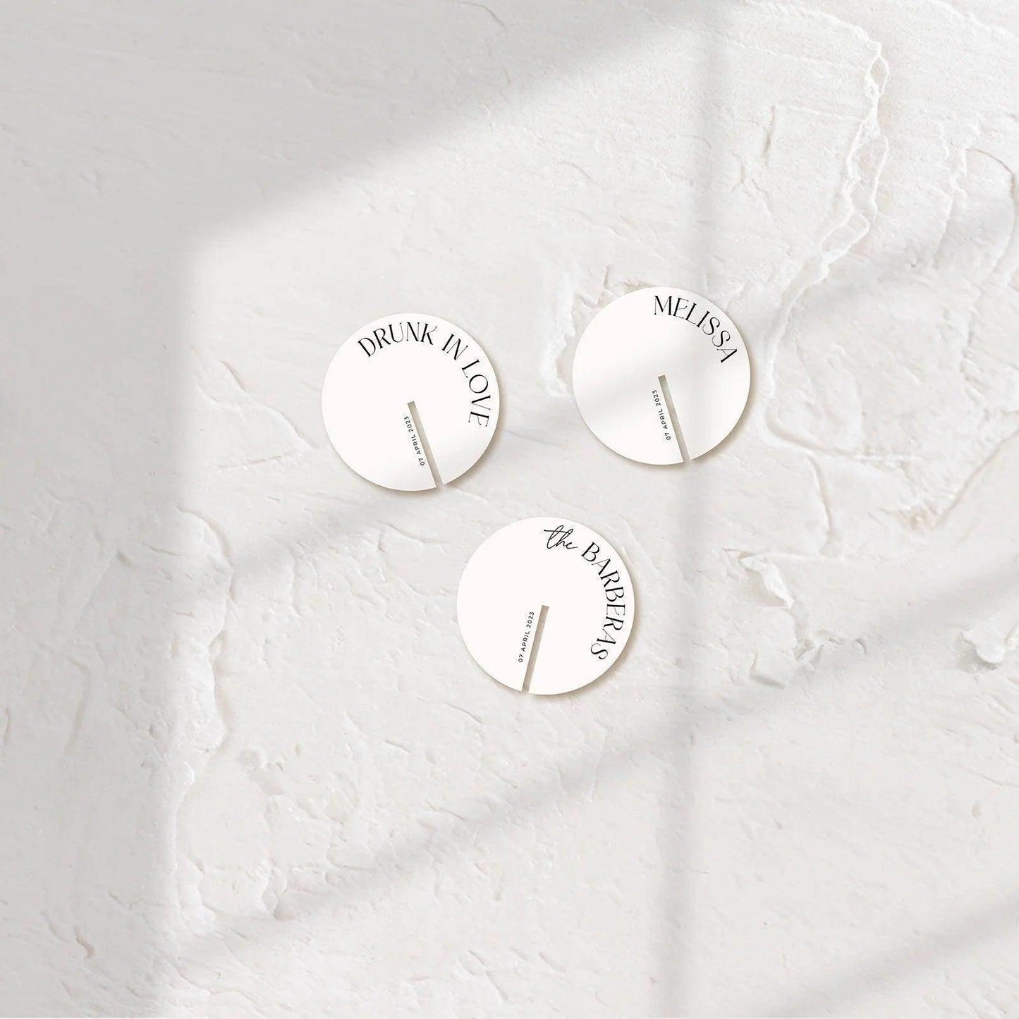 Stylish Acrylic Drinks Tag - Ariana 2 - Wedding Signs
