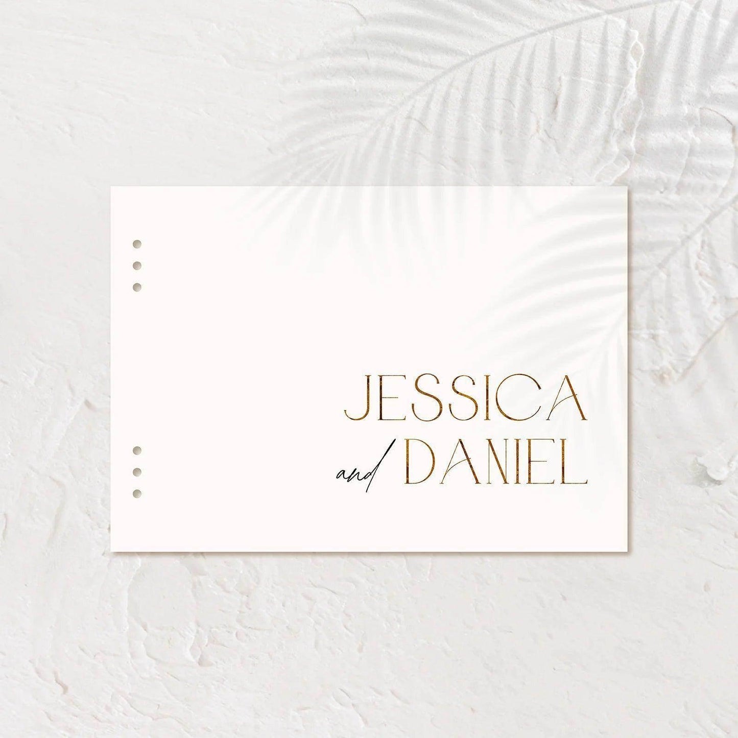 Stylish Acrylic Guest Book - Jessica 2 - Wedding Signs