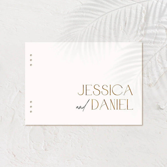Stylish Acrylic Guest Book - Jessica 2 - Wedding Signs