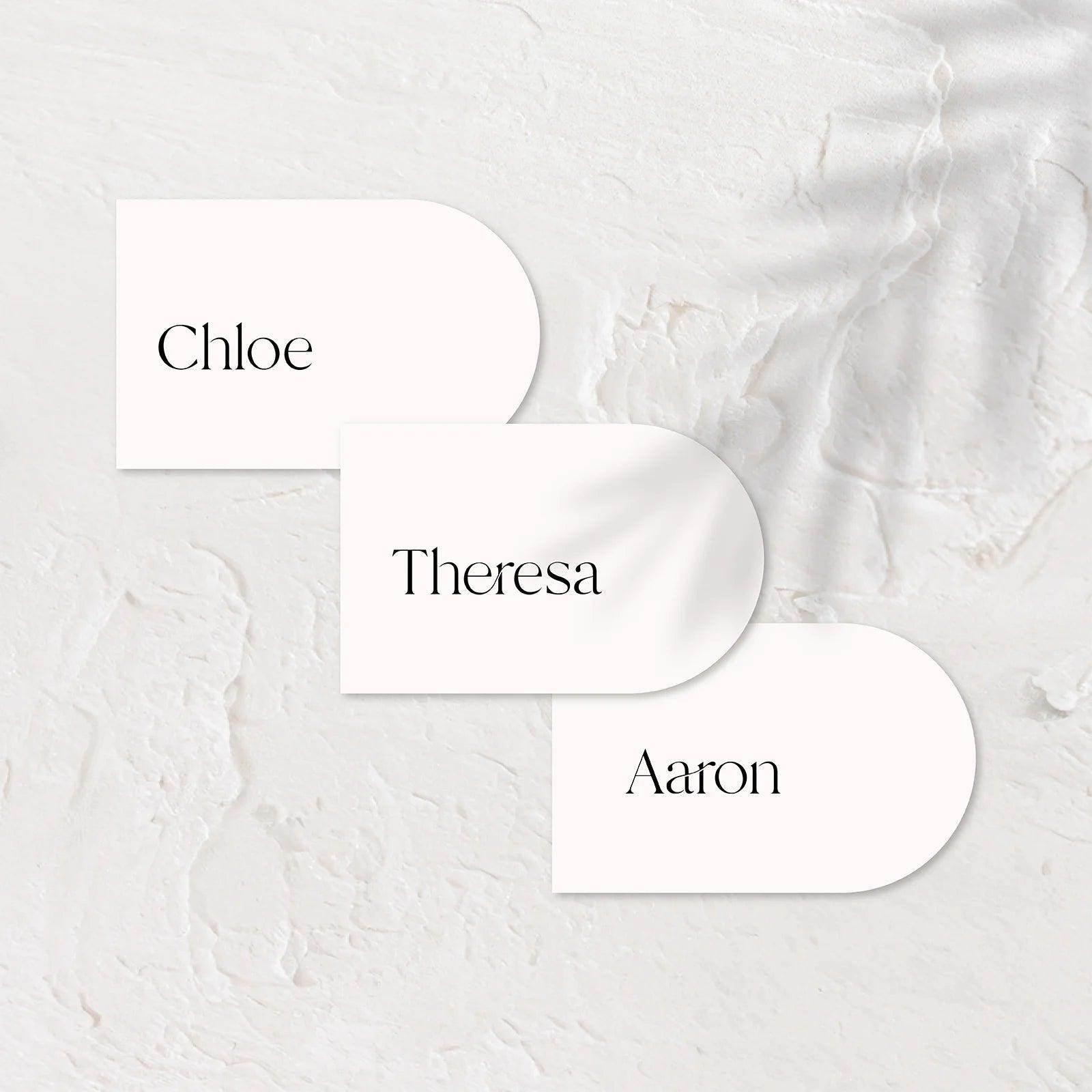 Stylish Place Cards - Chloe 3 - Wedding Signs