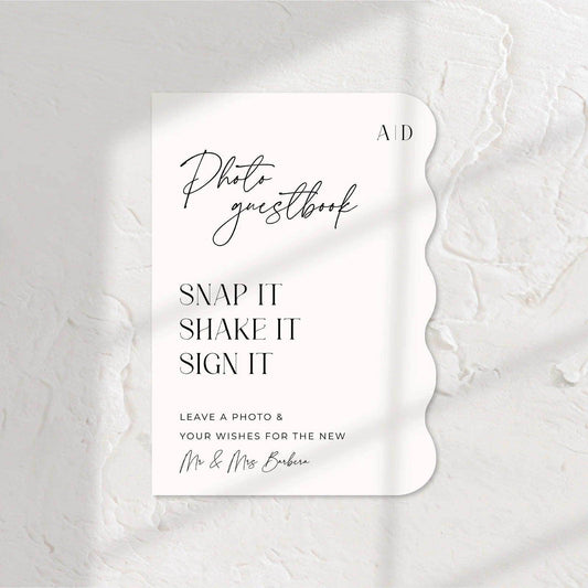Stylish Small Wedding Signs - Ariana 3 - Wedding Signs