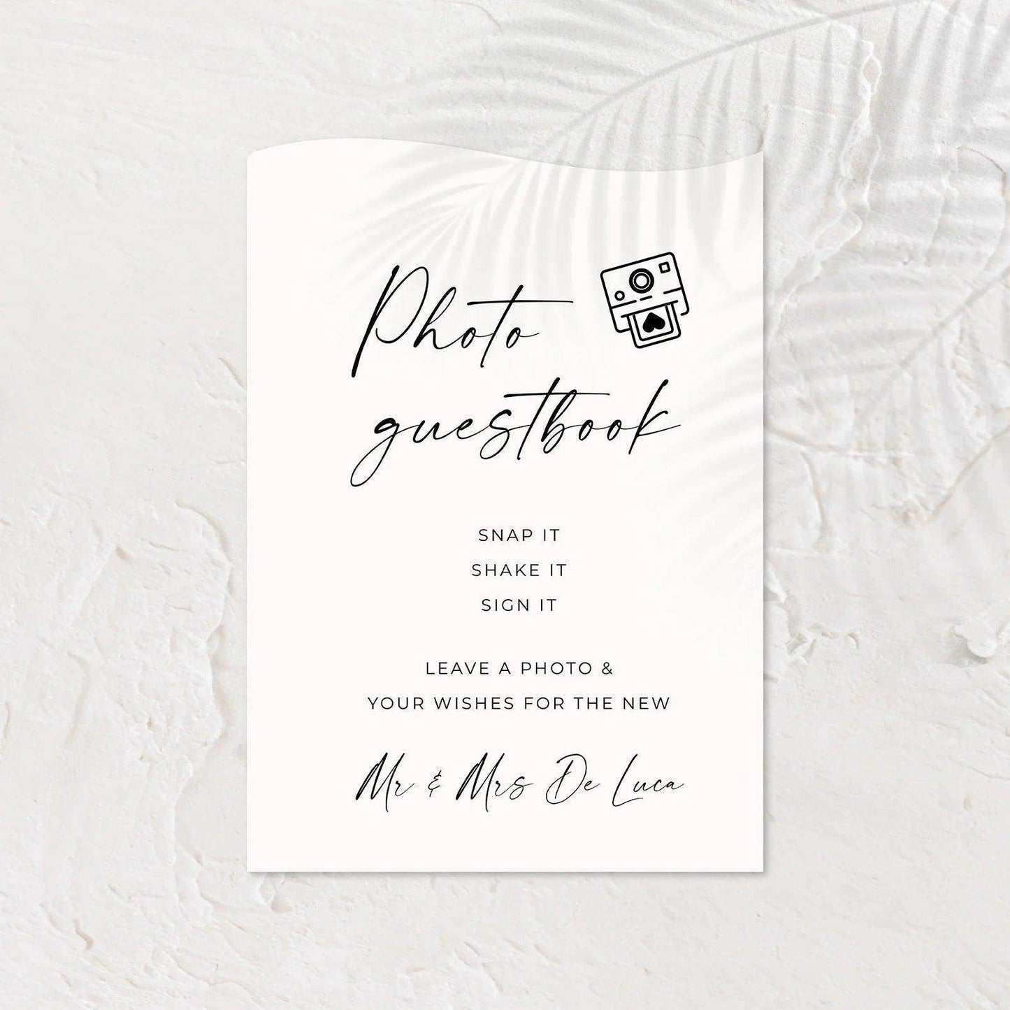 Stylish Small Wedding Signs - Josephine 2 - Wedding Signs