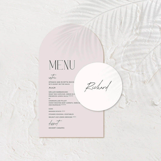 Stylish Wedding Menu - Jessica 2 - Wedding Signs