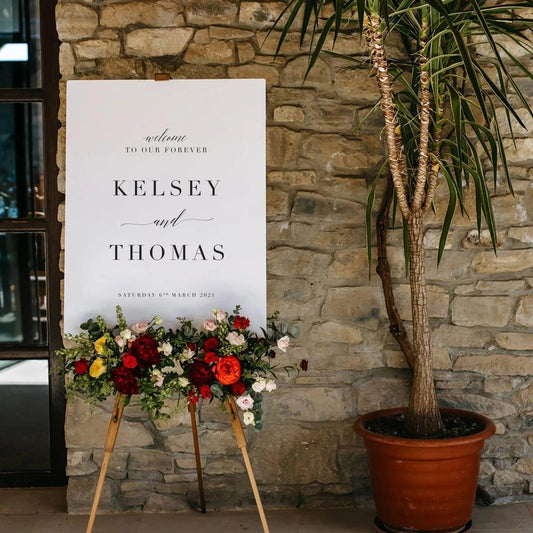 Stylish Welcome Sign - Kelsey - Wedding Signs
