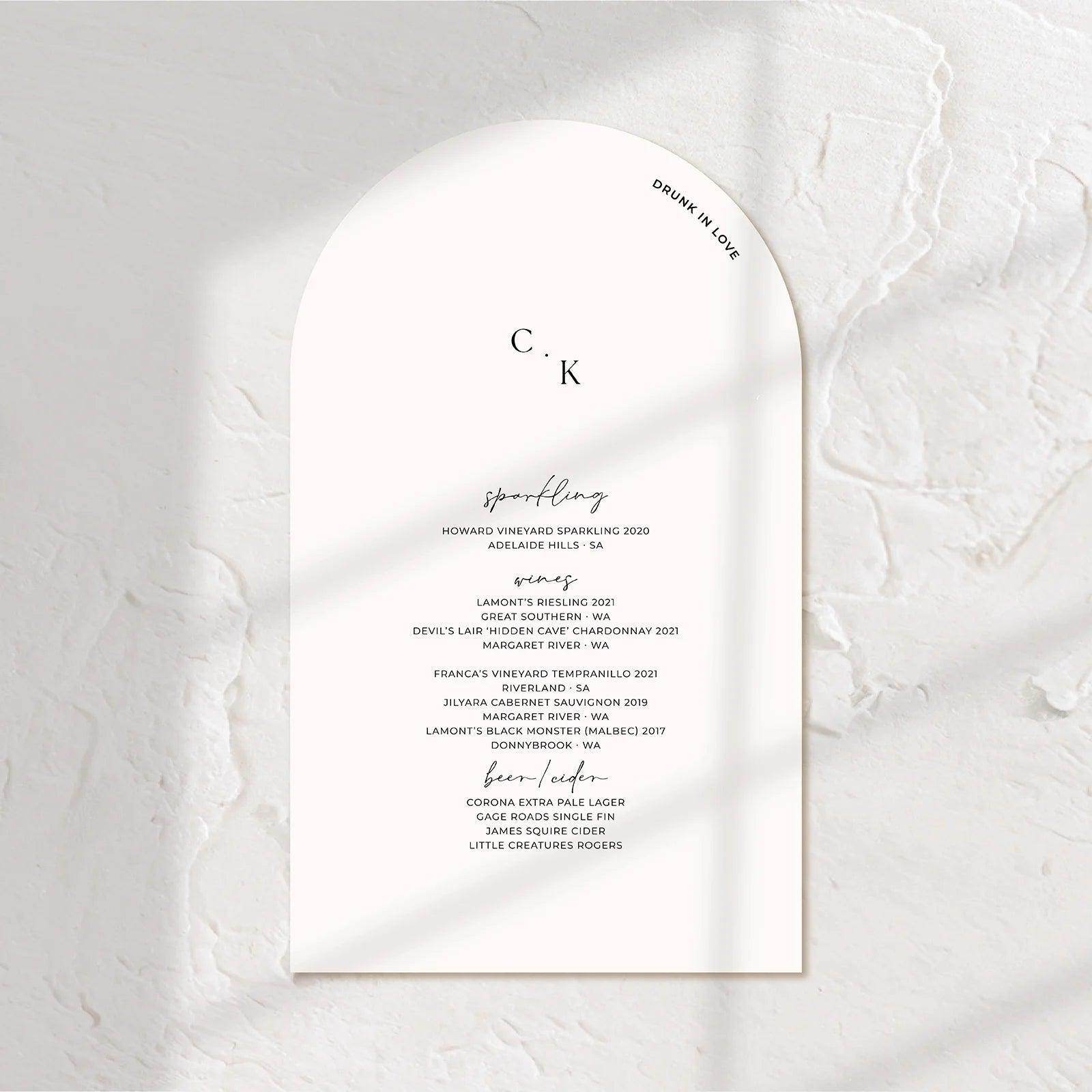 Timeless Bar Sign - Chloe 5 - Wedding Signs