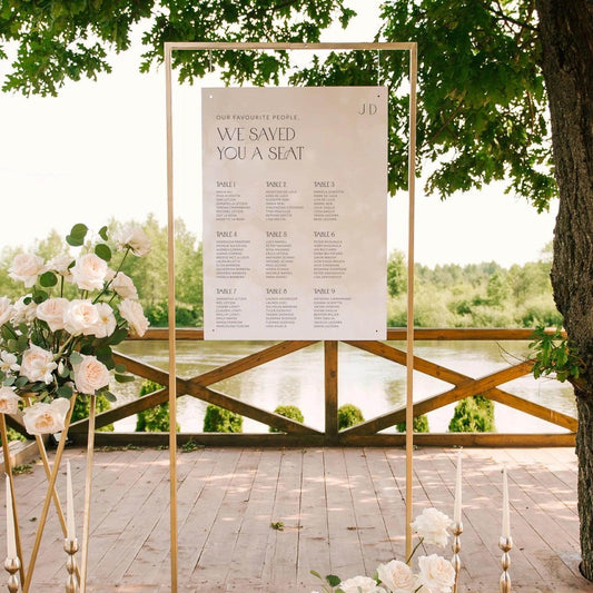 Timeless Seating Chart - Jessica 5 - Wedding Signs