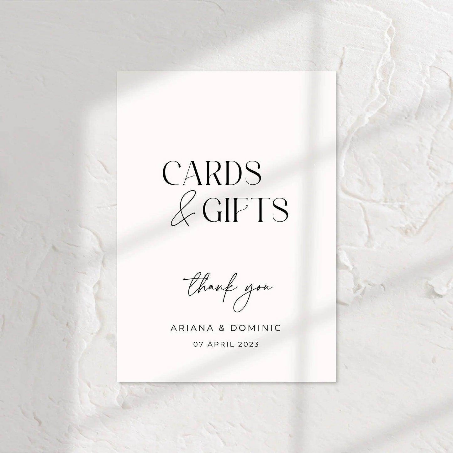 Timeless Small Wedding Signs - Ariana 6 - Wedding Signs