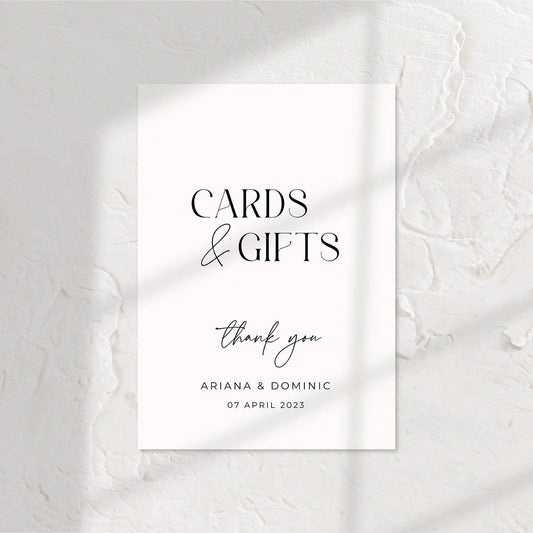 Timeless Small Wedding Signs - Ariana 6 - Wedding Signs