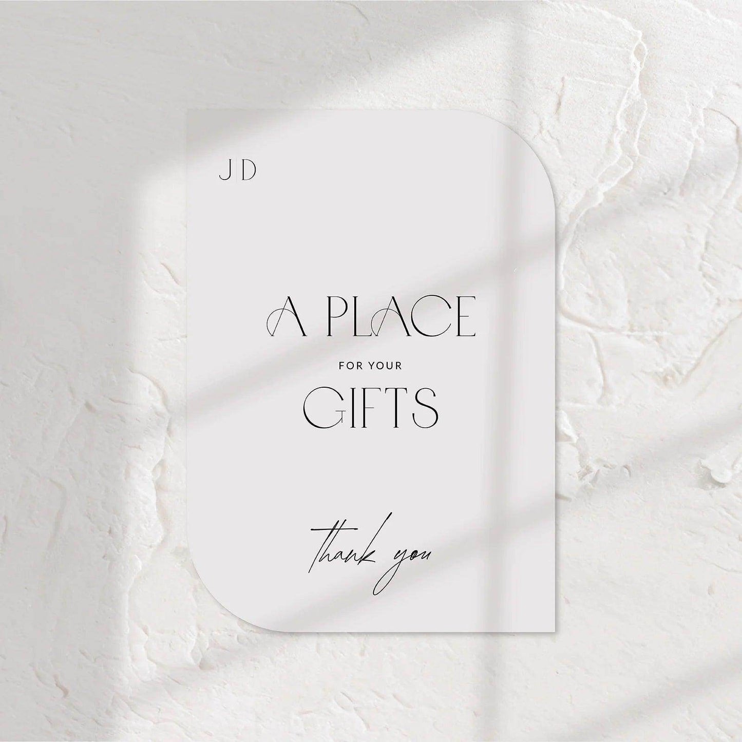 Timeless Small Wedding Signs - Jessica 6 - Wedding Signs