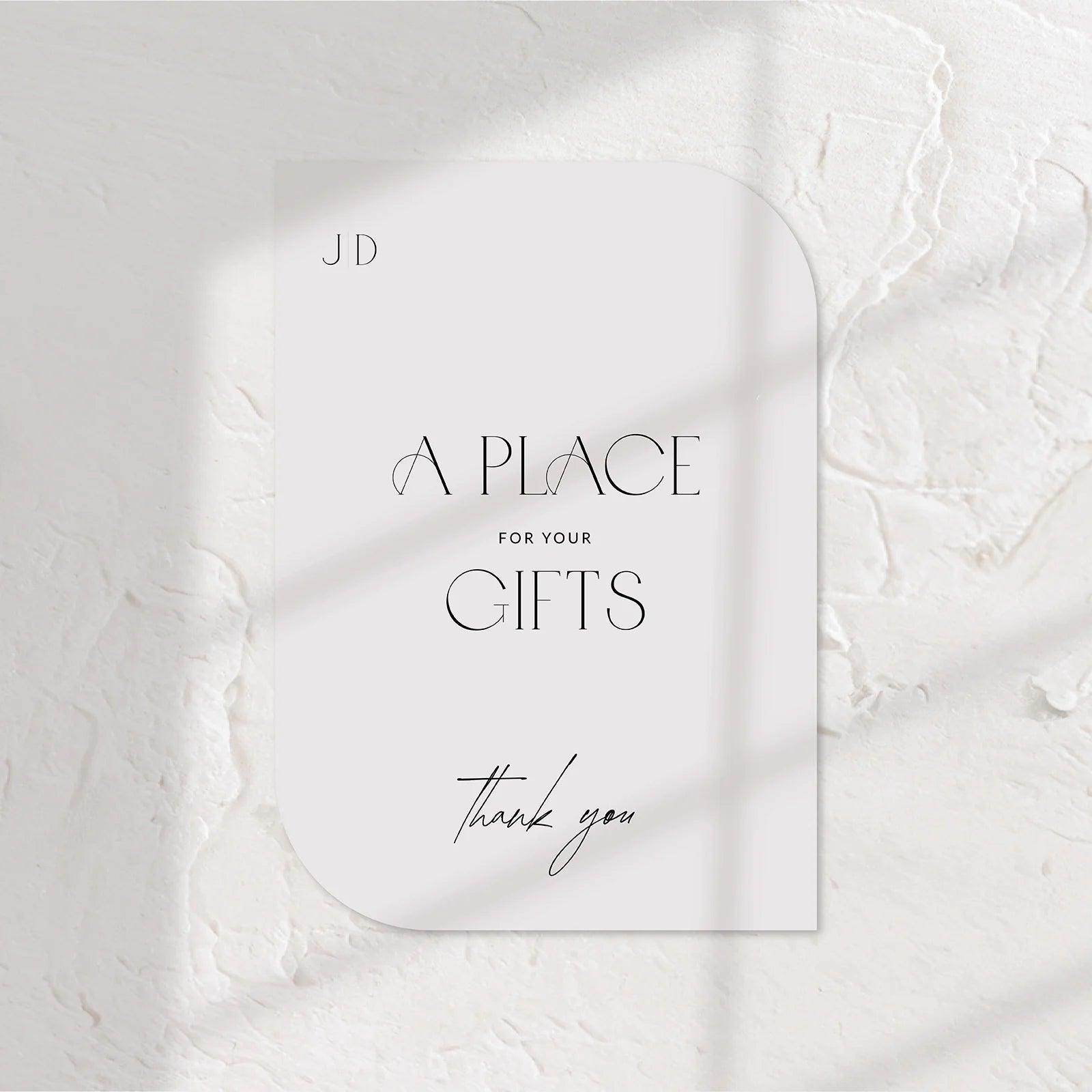 Timeless Small Wedding Signs - Jessica 6 - Wedding Signs