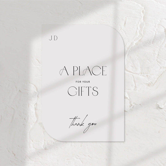 Timeless Small Wedding Signs - Jessica 6 - Wedding Signs