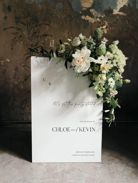 Timeless Welcome Sign - Chloe 2 - Wedding Signs