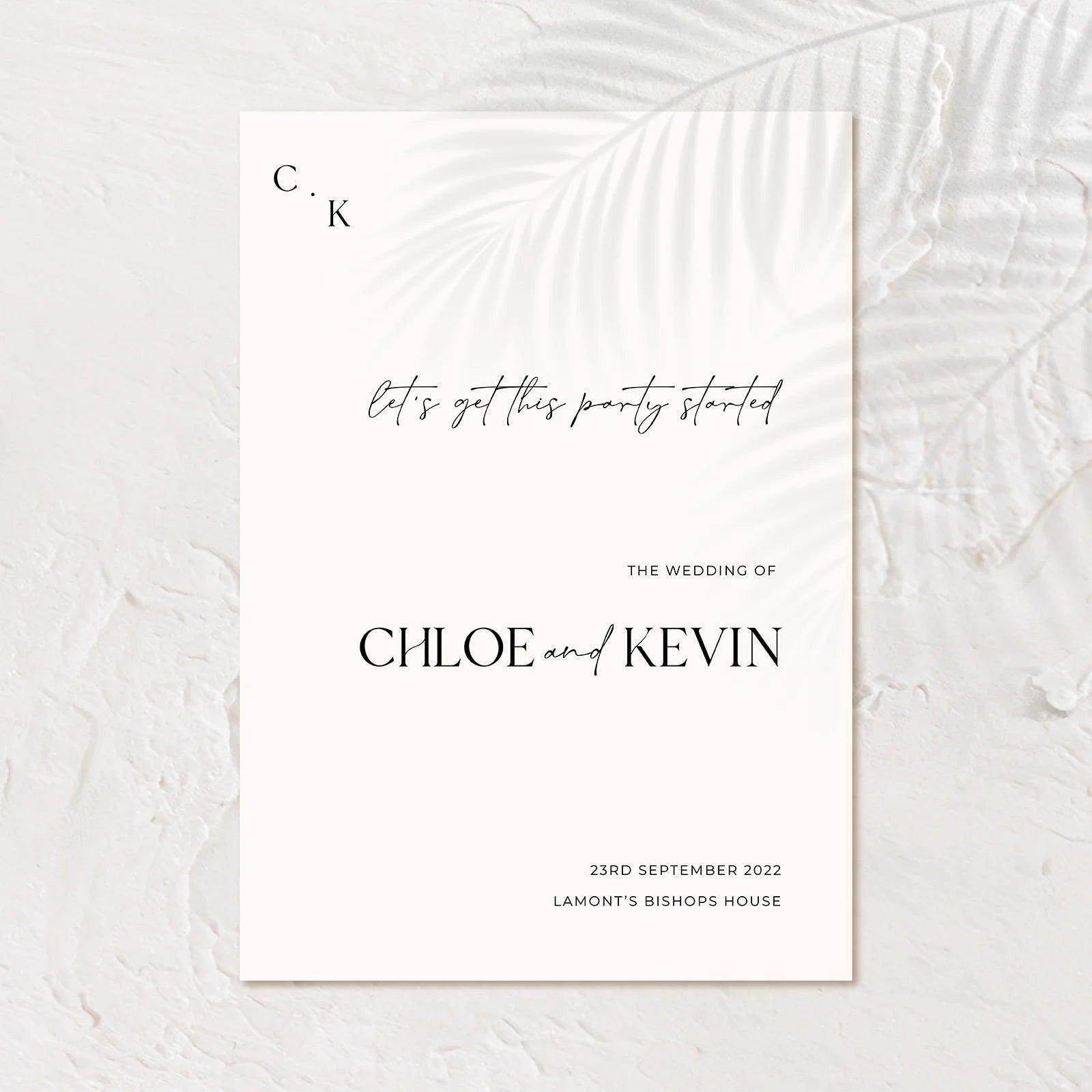 Timeless Welcome Sign - Chloe 2 - Wedding Signs