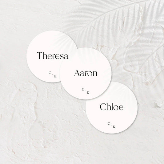 Trendy Place Cards - Chloe 4 - Wedding Signs