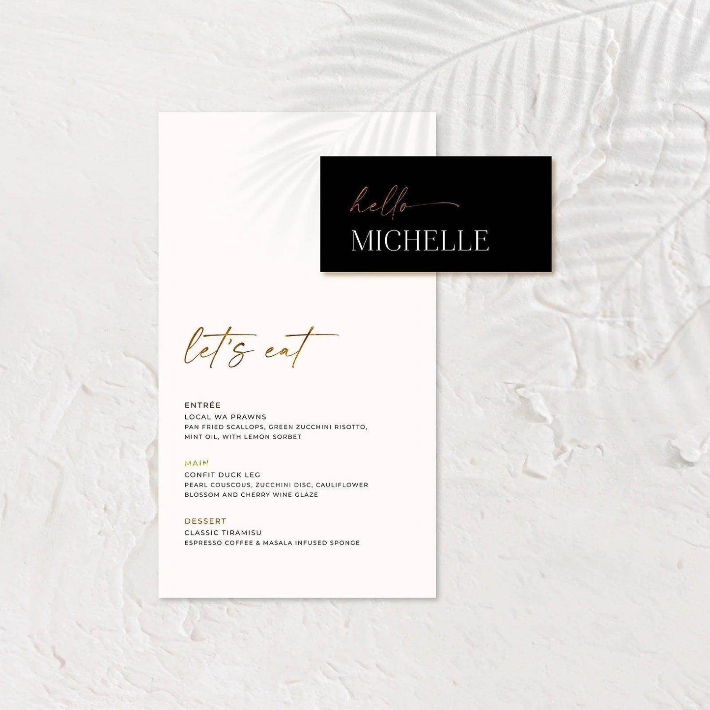 Trendy Wedding Menu - Josephine 4 - Wedding Signs