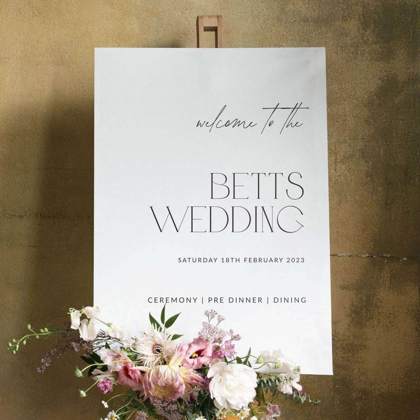 Trendy Wedding Welcome Sign - Jessica 3 - Wedding Signs