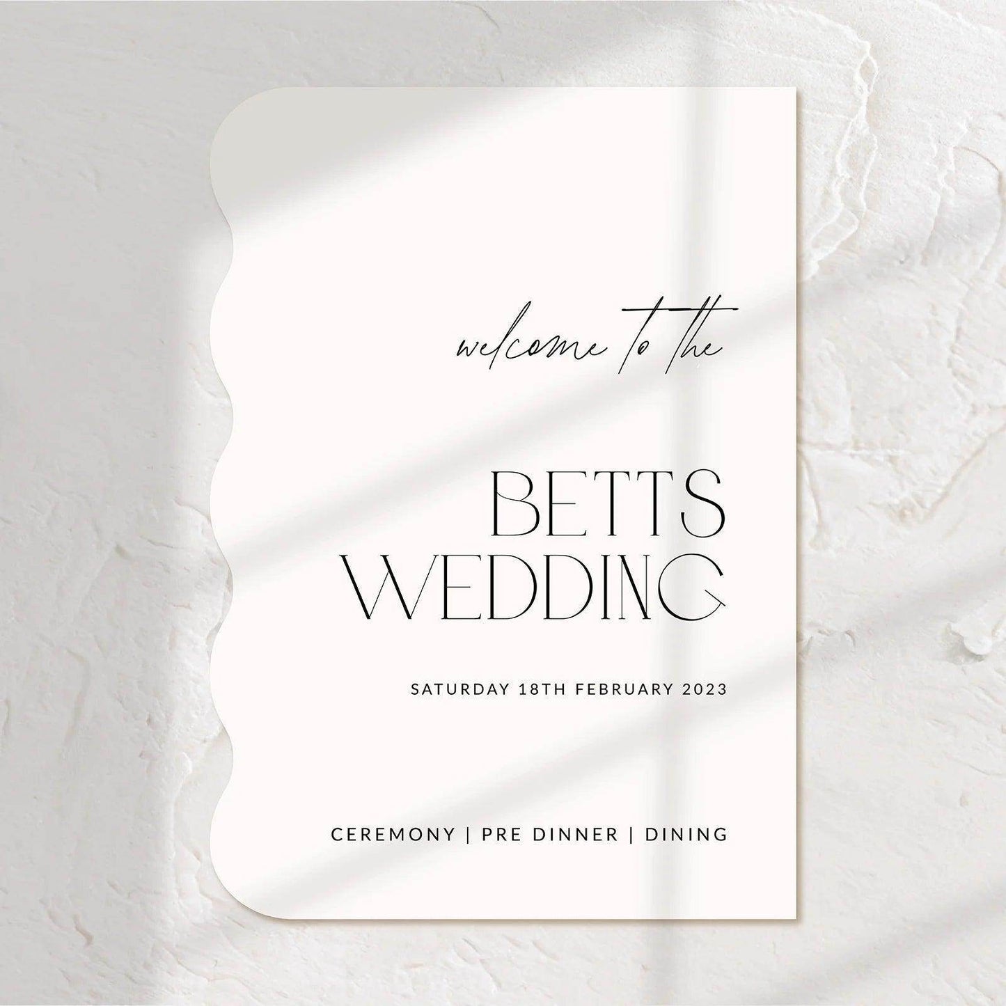 Trendy Wedding Welcome Sign - Jessica 3 - Wedding Signs