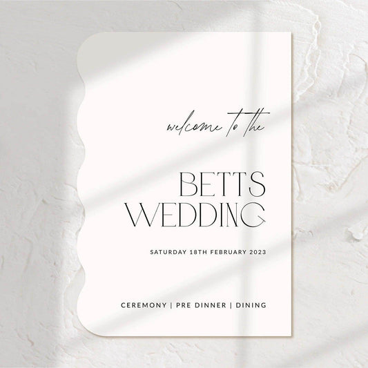 Trendy Wedding Welcome Sign - Jessica 3 - Wedding Signs
