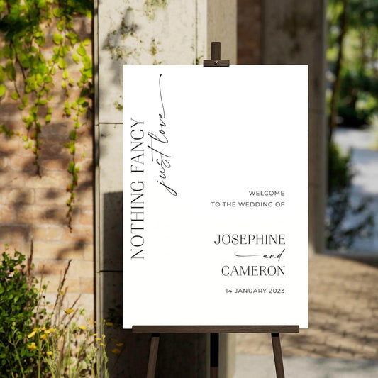Trendy Wedding Welcome Sign - Josephine 3 - Wedding Signs