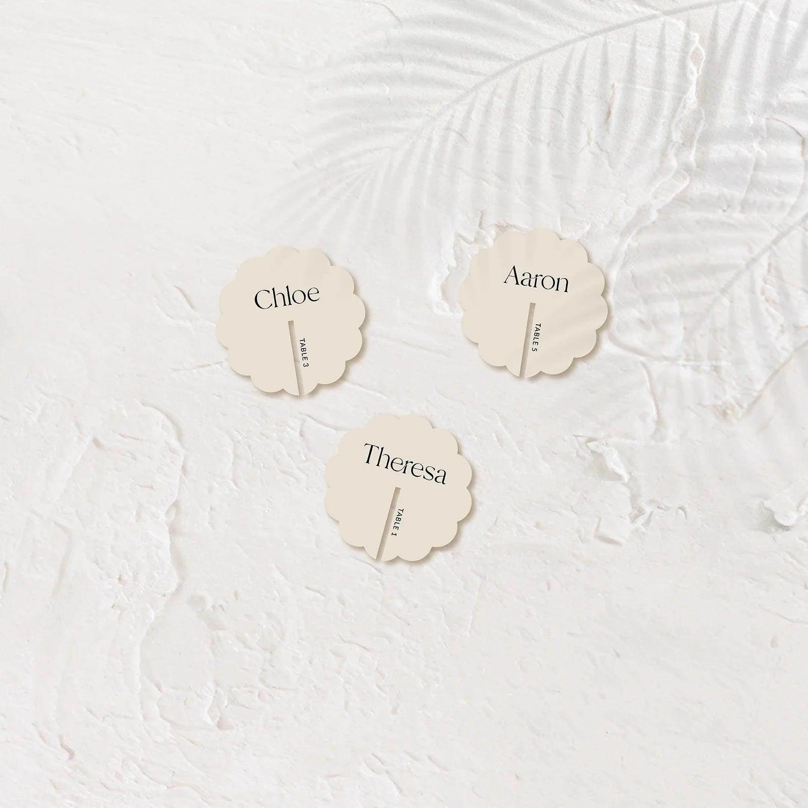 Unique Acrylic Drinks Tag - Chloe 1 - Wedding Signs