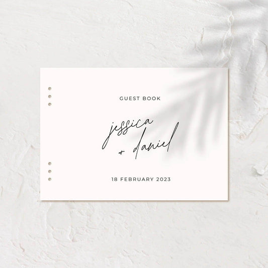 Unique Acrylic Guest Book - Jessica 1 - Wedding Signs