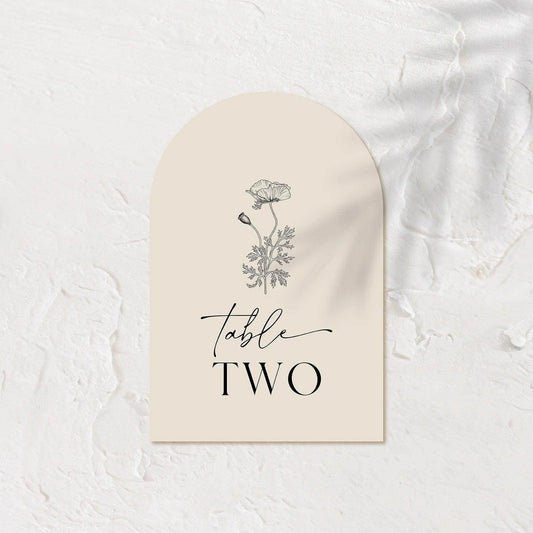 Unique Table Numbers - Chloe 2 - Wedding Signs