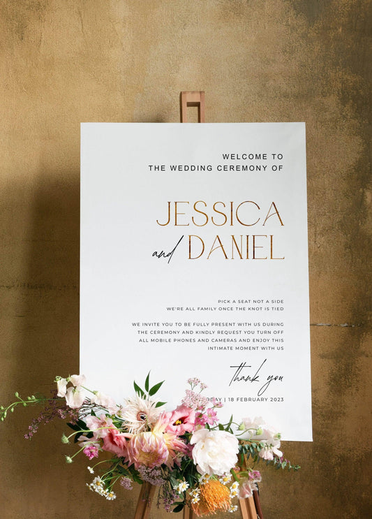 Unique Unplugged Wedding Sign - Jessica 3 - Wedding Signs