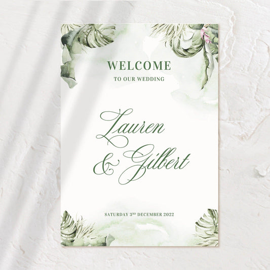 Unique Welcome Sign -Lauren - Wedding Signs