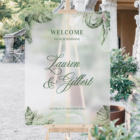 Unique Welcome Sign -Lauren - Wedding Signs