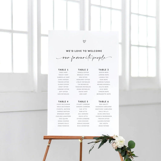 Elegant Seating Chart  - Amy